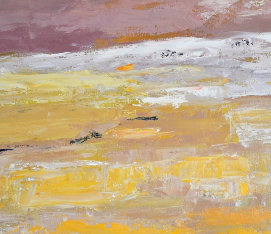 Survol 12  Huile sur toile  70 x 100cm
